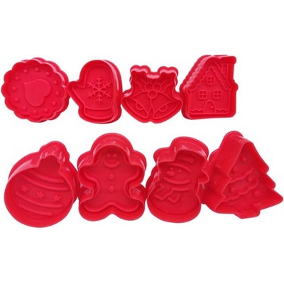 TORO RAZÍTKA NA VÁNOČNÍ CUKROVÍ 8KS Á 5X5CM, PLAST,ASS