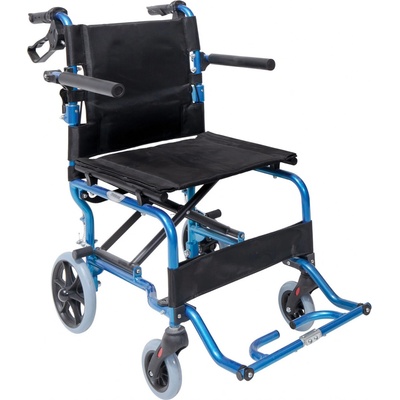 MOBIAK Ľahký cestový invalidný vozík Modrý