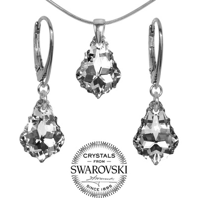 Stříbrný set Baroque Argent Swarovski Elements LSW166S – Zboží Dáma