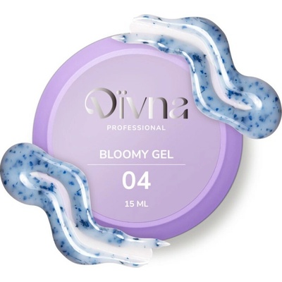 Divna Bloomy stavební gel s kvítky na nehty 04 15ml