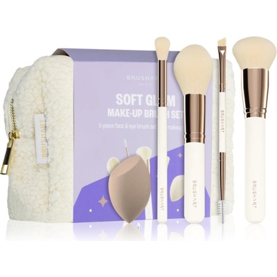 BrushArt Basic Soft Glam make-up brush set Комплект четки с чантичка