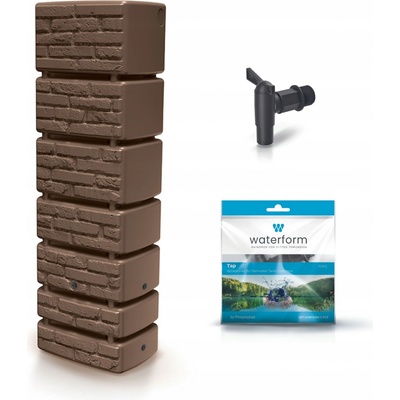 Prosperplast Sud na dešťovou vodu TOWER 350 l rustikální cihlový