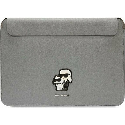Karl Lagerfeld Sleeve KLCS14SAKCPMG 14" silver Saffiano Karl&Choupette (KLCS14SAKCPMG)