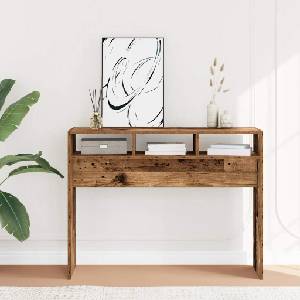 vidaXL Конзолна маса от старо дърво 105x30x80 cm Инженерна дървесина (856622)