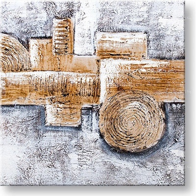Maľovaný obraz na stenu ABSTRAKT 50x50 cm - 50×50 cm / Klasický 2 cm