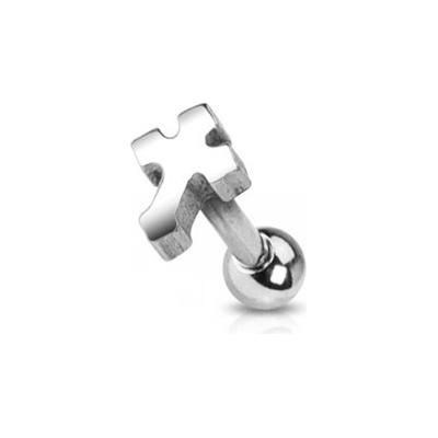 Šperky4U cartilage piercing do ucha kříž CP1034