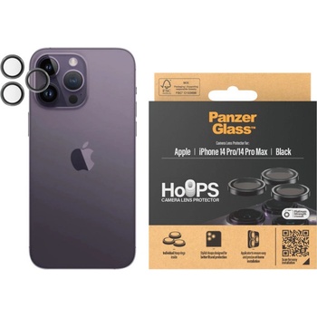 Panzer Стъклен протектор за камера PanzerGlass - Hoops, iPhone 14 Pro/Pro Max, черен (5711724011412)