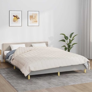 Pure Line Home Тежко одеяло светлокремаво 200x200 см 9 кг - zalegloto - 141,02 лв