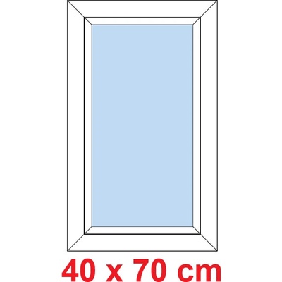 Soft Plastové okno 40x70 cm FIX neotevíravé Bílá