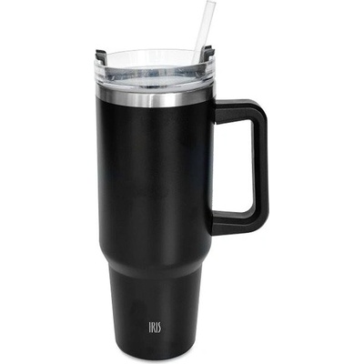 Iris Barcelona Tumbler s brčkem 1,2 l černý