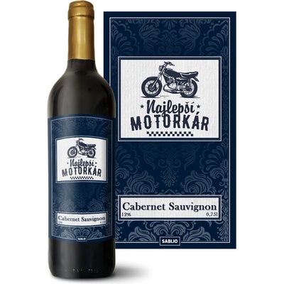 Sablio Najlepší motorkár Cabernet Sauvignon Červené víno 12 % 0,75 l (holá fľaša)