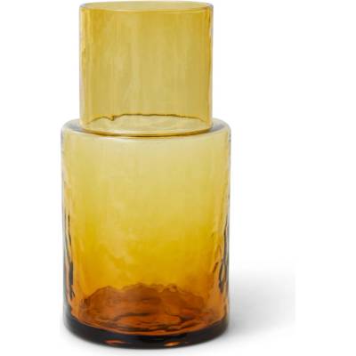 HK living Karafa Tube Amber oranžová barva sklo 800 ml