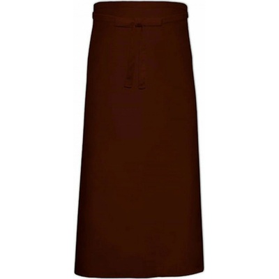 Link Kitchen Wear Francouzská keprová zástěra XXL 100 x 140 cm Hnědá, 100 x 140 cm X1140