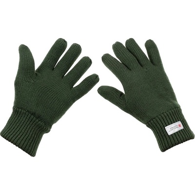 MFH Плетени ръкавици с изолация 3M Thinsulate, зелени (15493B)