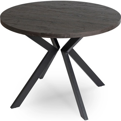 JAKS Okrúhly rozkladací stôl 100 - 250 cm Lukas čierny 2/2