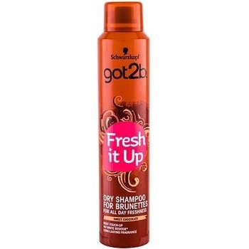Got2b Fresh it Up suchý šampon pro hnědé vlasy 200 ml