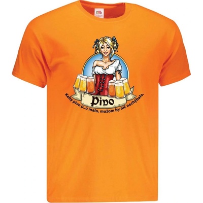 Keby pivo pi.... malo pánske tričko orange
