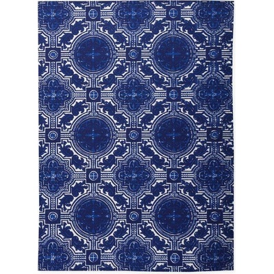 SCANquilt utěrka DEKORO orient bílomodrá 50 x 70 cm