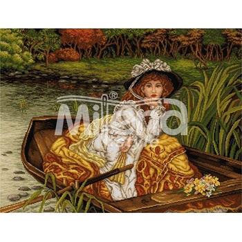 Milena Style На разходка с лодка - гоблен със схема конци dmc 1: 1