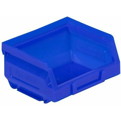 Manutan Plastový box Expert 6,2 x 10,3 x 12 cm, modrý