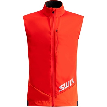 Swix Мъжки софтшел елек Swix Quantum Windstopper Vest Softshell vest - Fiery Red (032-1629-0111)