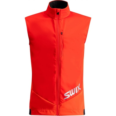 Swix Мъжки софтшел елек Swix Quantum Windstopper Vest Softshell vest - Fiery Red (032-1629-0111)