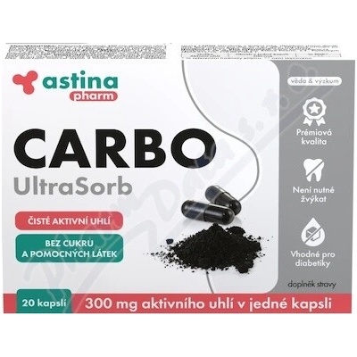 Astina CARBO UltraSorb 300 mg 20 kapsúl