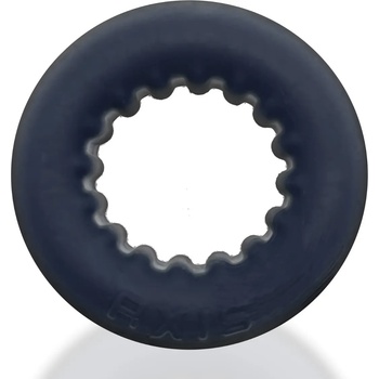 Image 1 of OXBALLS AXIS Ribbed Cockring Black Ice