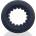 OXBALLS AXIS Ribbed Cockring Black Ice
