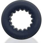 OXBALLS AXIS Ribbed Cockring Black Ice