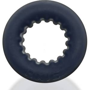 OXBALLS AXIS Ribbed Cockring Black Ice