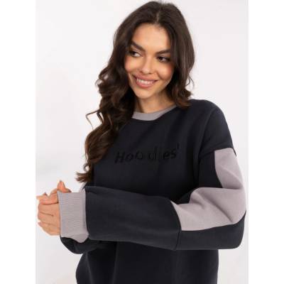 My Red Lips Sweatshirt-EM-BL-983.10X-navy blue čierna