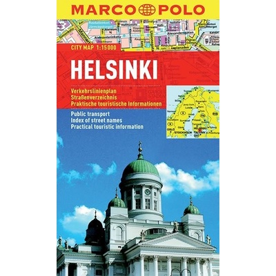 Helsinky laminovaná mapa