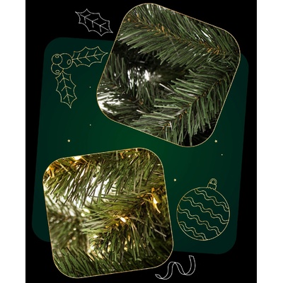 SPRINGOS Vianočný stromček Jedľa zelená 120 cm