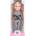 Moni Кукла Moni Toys - Darling Doll, със сив кариран тоалет, 46 cm (111829)