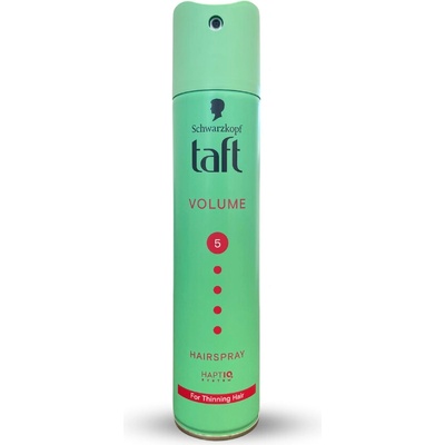 Taft Volume Mega Strong Mega silno tužiaci lak na vlasy pre dvojitý objem, stupeň č.5 250 ml