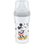 Nuk Perfect Match Шише РР 260мл. със силиконов биберон за хранене M, 3+ мес. Mickey сиво (10216305)