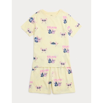 Marks & Spencer Пижама Lilo & Stitch от чист памук (3-16 години) Marks & Spencer жълта Marks & Spencer | Zhalt | Момчешки | 6-7 години