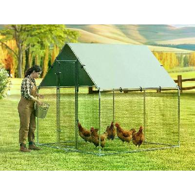 Výběh pro drůbež PAWHUT D51-435V04SR 2x2x2m