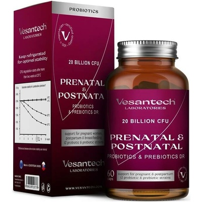 Vesantech Prenatal & Postnatal Probiotics DR 60 kapsúl