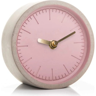 SUCK UK Concrete Clock ružová