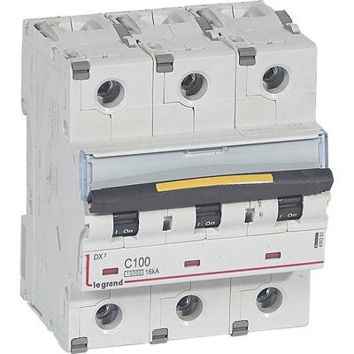 Legrand Автоматичен прекъсвач DX3 3P 100A крива С 10kA 4, 5 мод. - 409281 (409281)