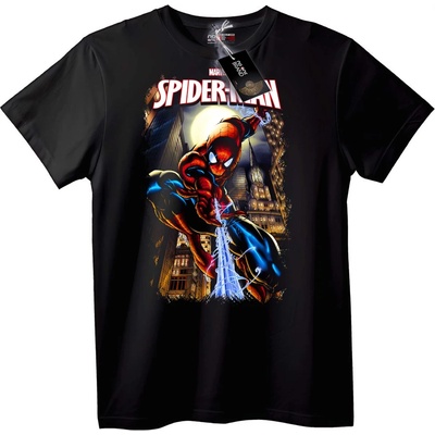 NOONEBRAND Тениска Spider-Man градски герой - L, Black
