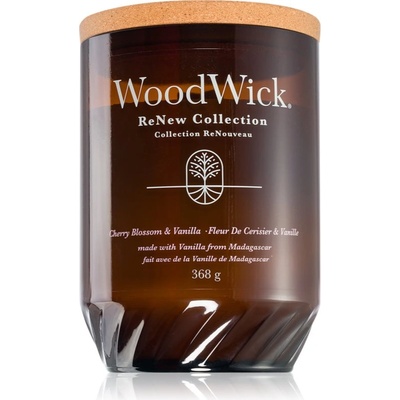 WoodWick Renew Cherry Blossom & Vanilla ароматна свещ с дървен фитил 368 гр
