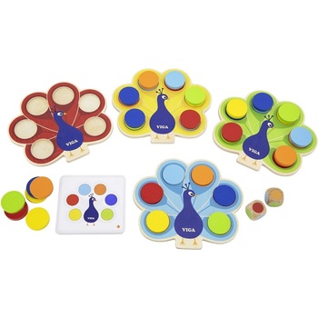 Image 1 of Viga Toys Дървена образователна игра Viga - Паун (44660)