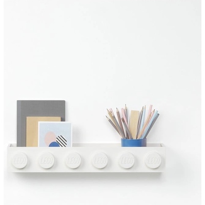 LEGO® Детски бял стенен рафт Sleek - LEGO® (41121735)