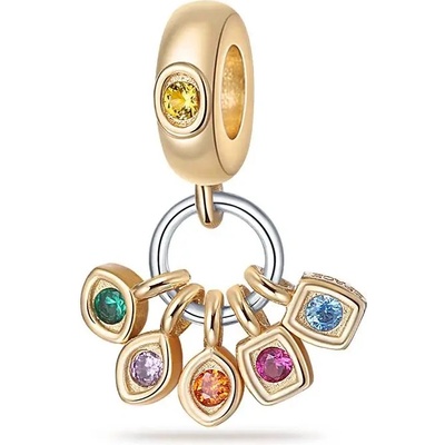 P&J Jewellery Zlatý visací přívěsek Kameny nekonečna SBA20