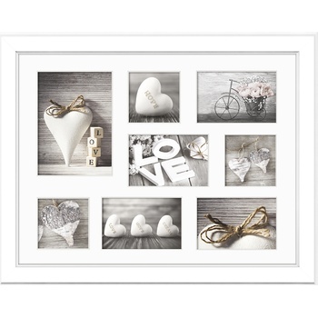 STYLER Рамка за 8 снимки Malmo 41 x 51 см бяла (RA-13916)