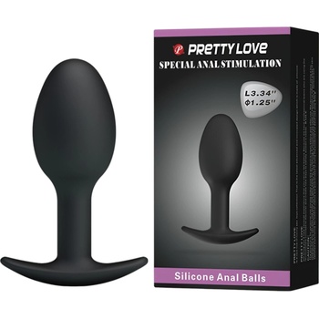 Pretty Love - анално дилдо (черно)