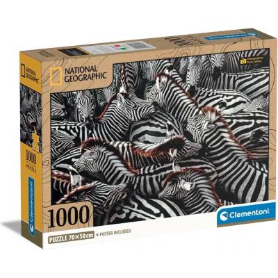 Clementoni 1000ч. Пъзел National Geographic Zebra